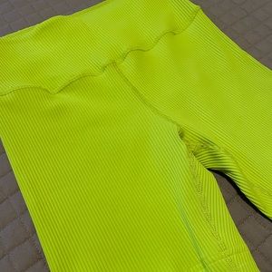 Lime green Carbon 38 biker shorts